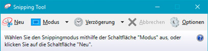 Snipping Tool - Ansicht