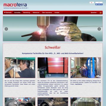 Referenz zum Projekt Macroterra <small>Webseite</small> (2/5)