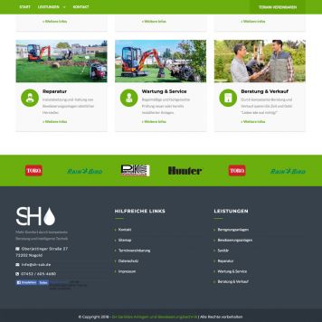 Reference to project SH Sanitär <small>Website</small> (3/5)