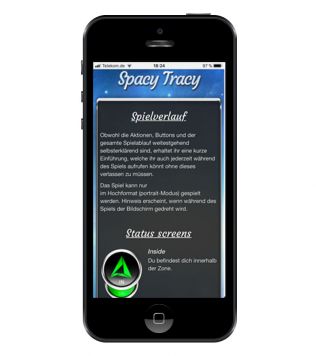 Referenz zum Projekt Spacy Tracy <small>GPS-Spiel</small> (1/5)