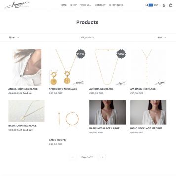 Referenz zum Projekt Bgm Jewellery <small>Shopify Online-Shop</small> (3/5)