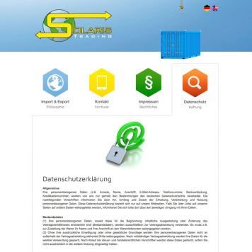 Reference to project Solaris Trading <small>Website</small> (4/4)